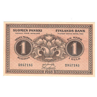 Finland 1 Markka 1918 P-35a.1 UNC