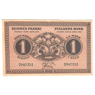 Finland 1 Markka 1918 P-35a.3 UNC