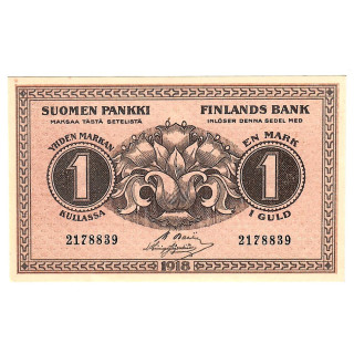 Finland 1 Markka 1918 P-35a.4 UNC
