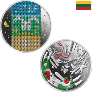 Lithuania 5 Euro 2022 "Zuikis Puikis" KM-277 Proof