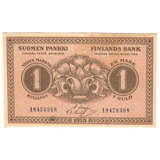 Finland 1 Markka 1918 P-35a.5 UNC