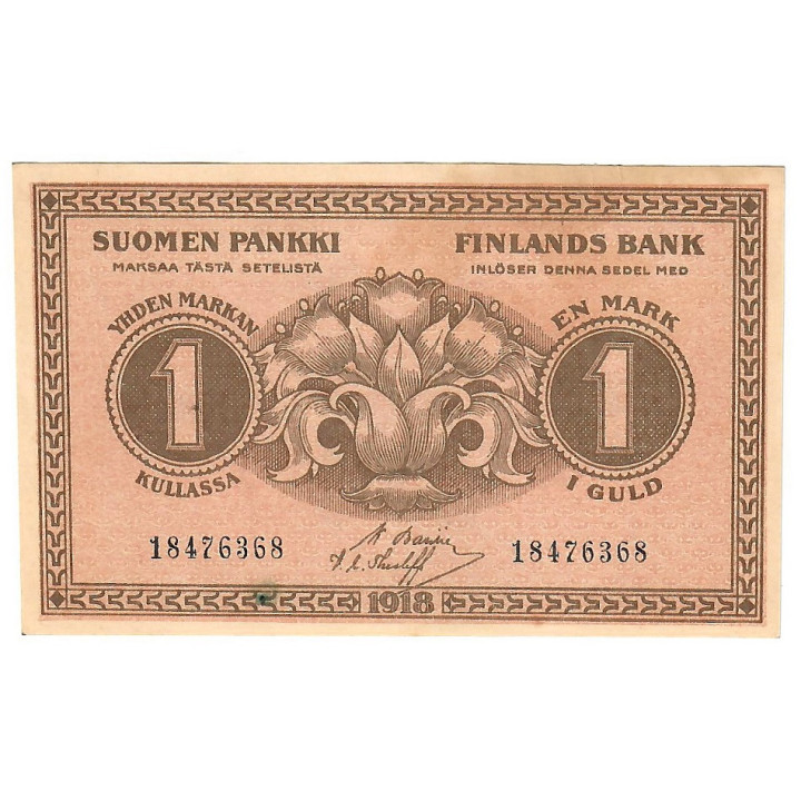 Finland 1 Markka 1918 P-35a.5 UNC