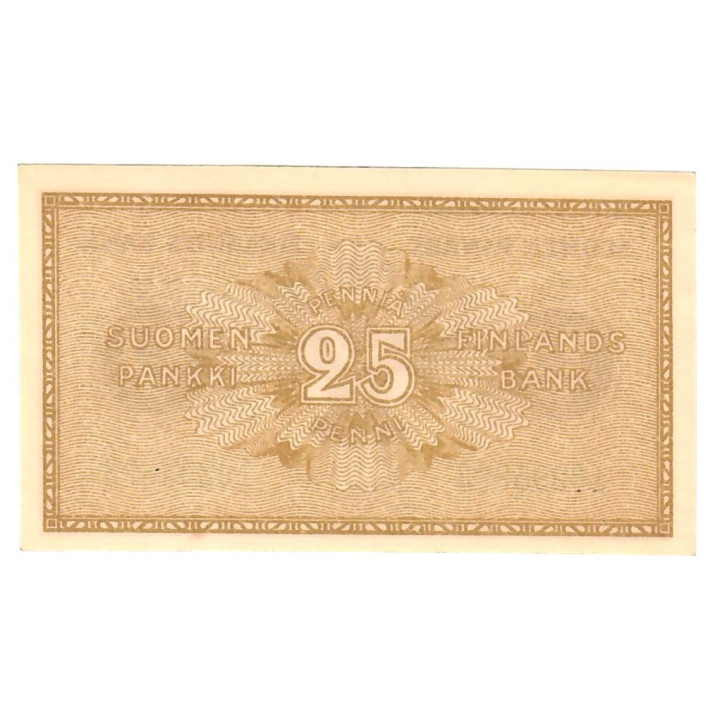 Finland 25 Pennia 1918 P-33a.9 UNC
