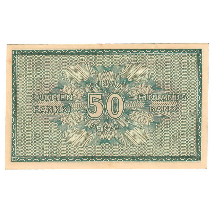 Finland 50 Pennia 1918 P-34a AU/UNC