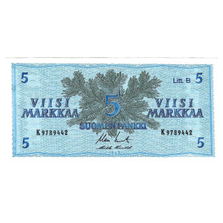 Finland 5 Markkaa 1963 P-106 Aa.9 AUNC