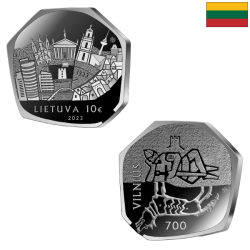 Lithuania 10 Euro 2023 "Vilnius" KM-284 Proof