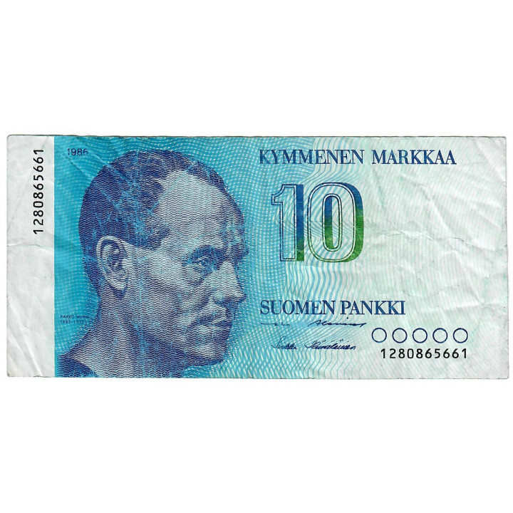 Finland 10 Markkaa 1986 P-113a.17 VF