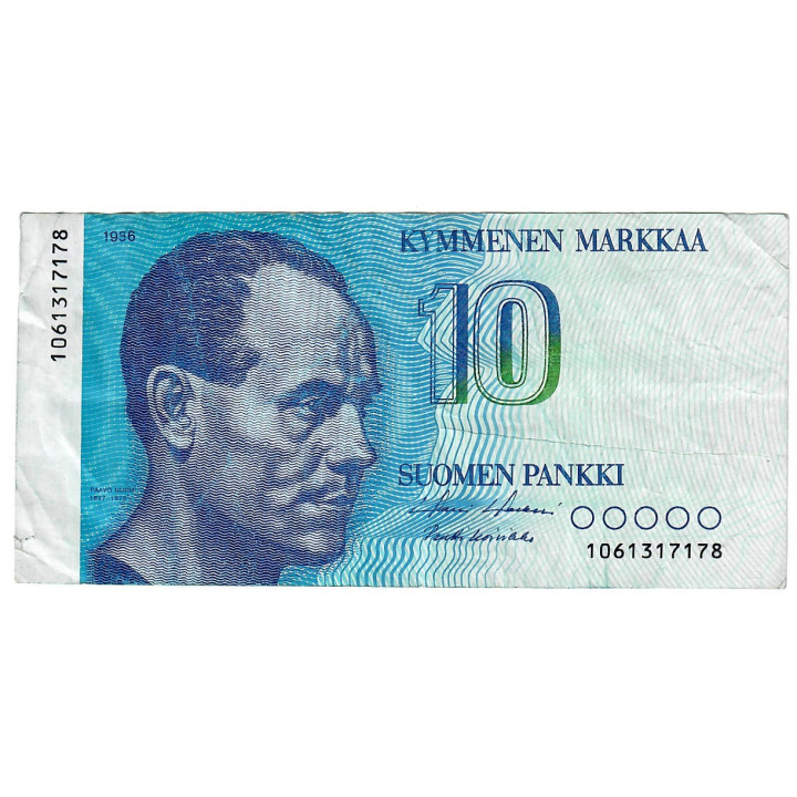 Finland 10 Markkaa 1986 P-113a.21 VF