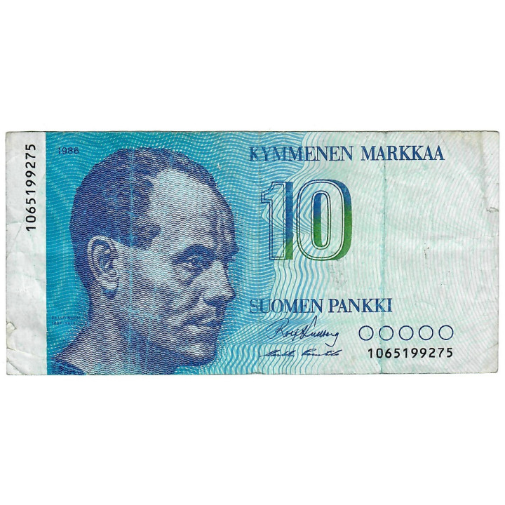 Finland 10 Markkaa 1986 P-113a.7 VF