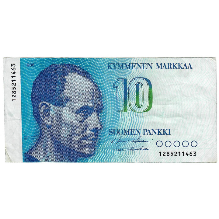 Finland 10 Markkaa 1986 P-113a.23 VF