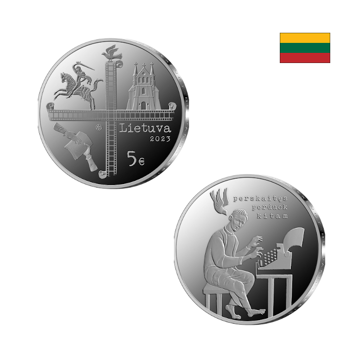 Lithuania 5 Euro 2023 "Catholic Church" KM-283 Proof