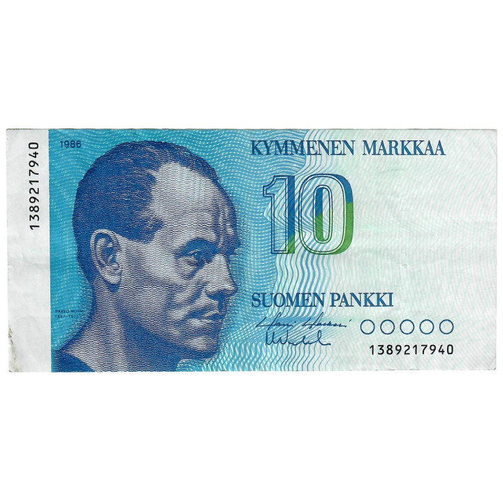 Finland 10 Markkaa 1986 P-113a.24 VF