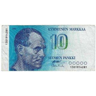 Finland 10 Markkaa 1986 P-113a.36 VF