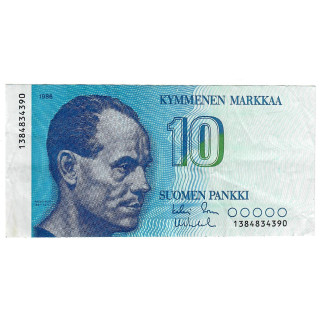 Finland 10 Markkaa 1986 P-113a.44 VF