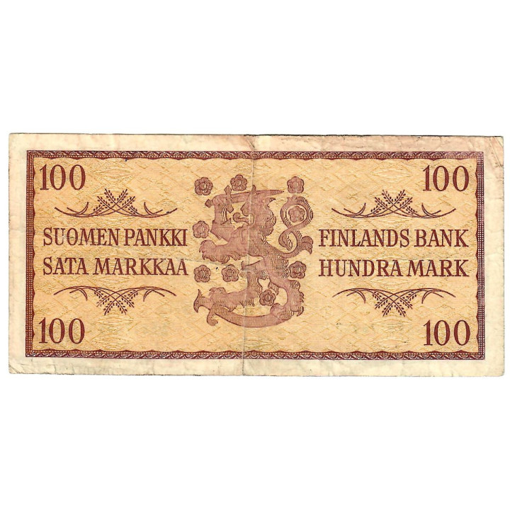Finland 100 Markkaa 1957 P-97a.14 VF