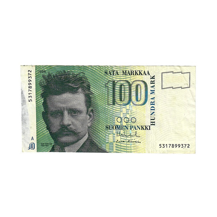 Finland 100 Markkaa 1986 P-115a F