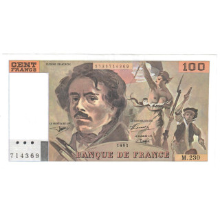 France 100 Francs 1993 P-154g VF