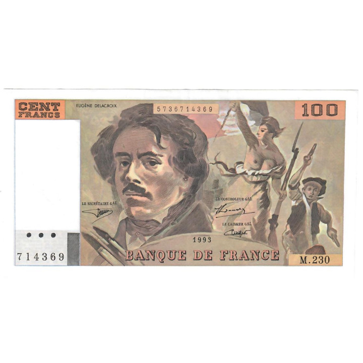 France 100 Francs 1993 P-154g VF