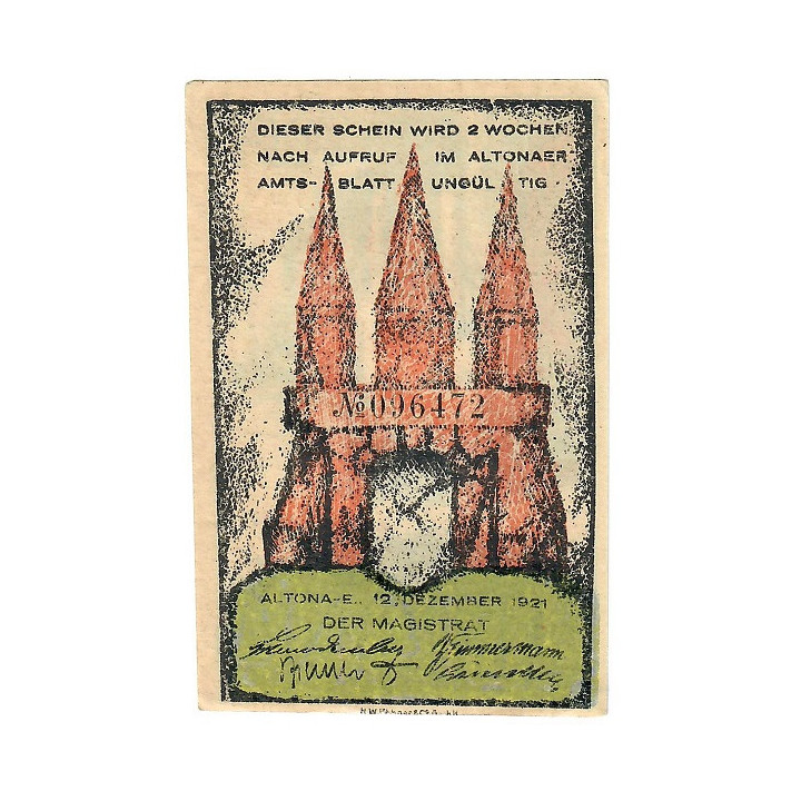 German Notgeld 30 Pfennig 1921 GrM-0030.4a-2/6 AUNC