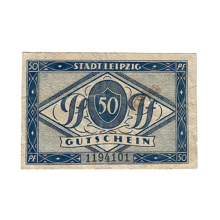 German Notgeld 50 Pfennig 1920 Gra-L31.5 VF