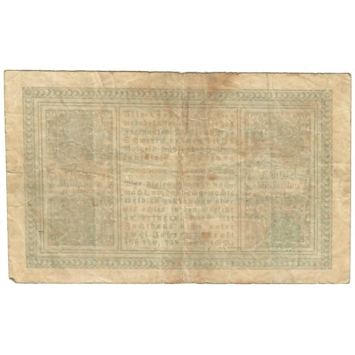 German Notgeld 50 Milliarden Mark 1923 Gra-10MSW.19c F