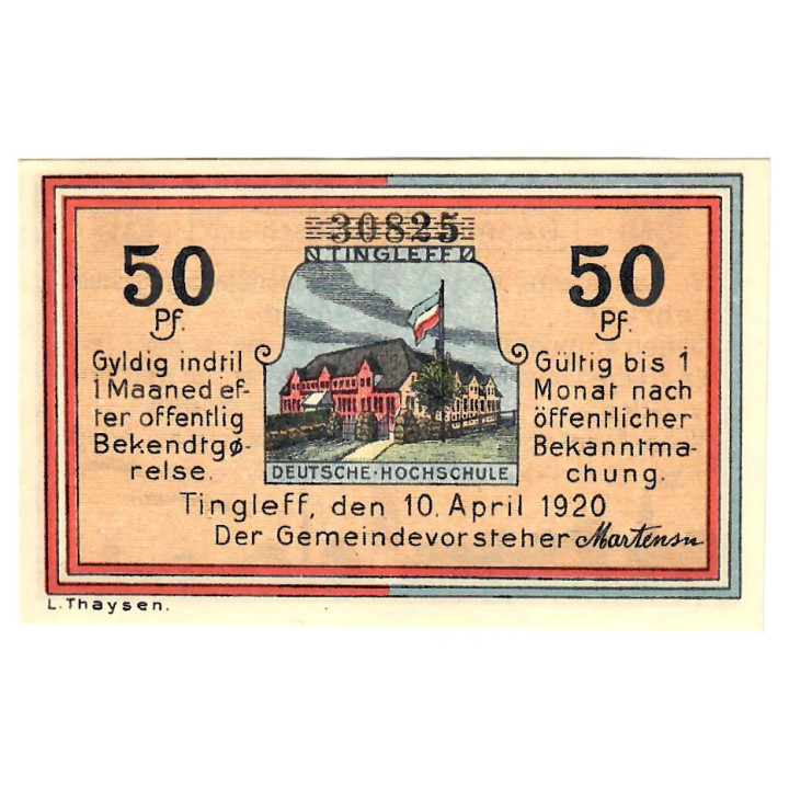 German Notgeld 50 Pfennig 1920 Gra-1325.4a UNC