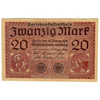 Germany 20 Mark 1918 P-57 XF