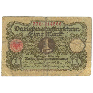 Germany 1 Mark 1920 P-58 F