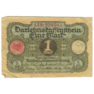 Germany 1 Mark 1920 P-58 VF