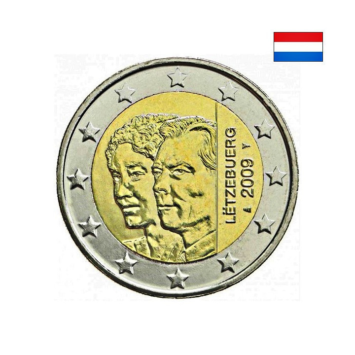 Luxembourg 2 Euro 2009 "Charlotte's Accession" UNC