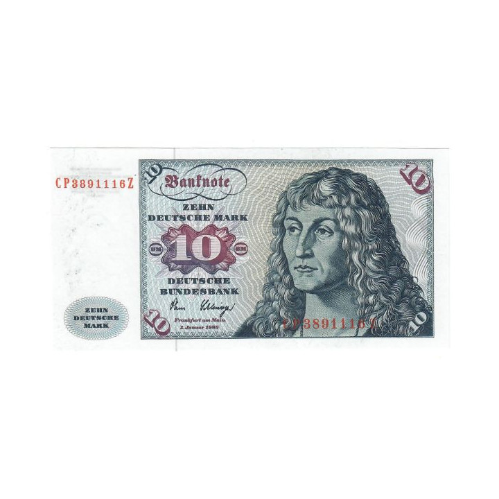 Germany 10 Deutsche Mark 1980 P-31d UNC
