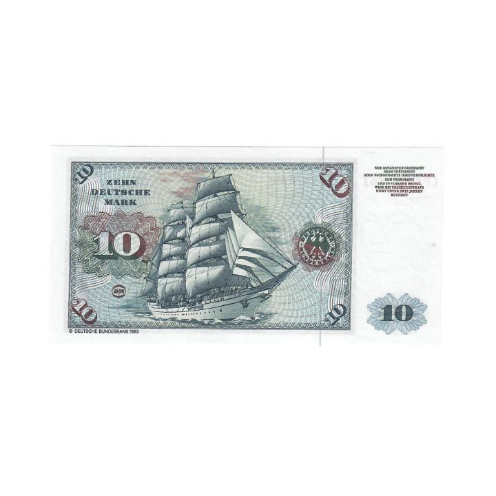 Germany 10 Deutsche Mark 1980 P-31d UNC