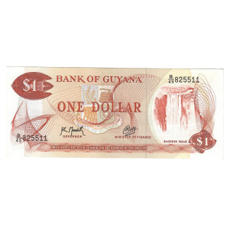 Guyana 1 Dollar ND (1992) P-21g.2 UNC