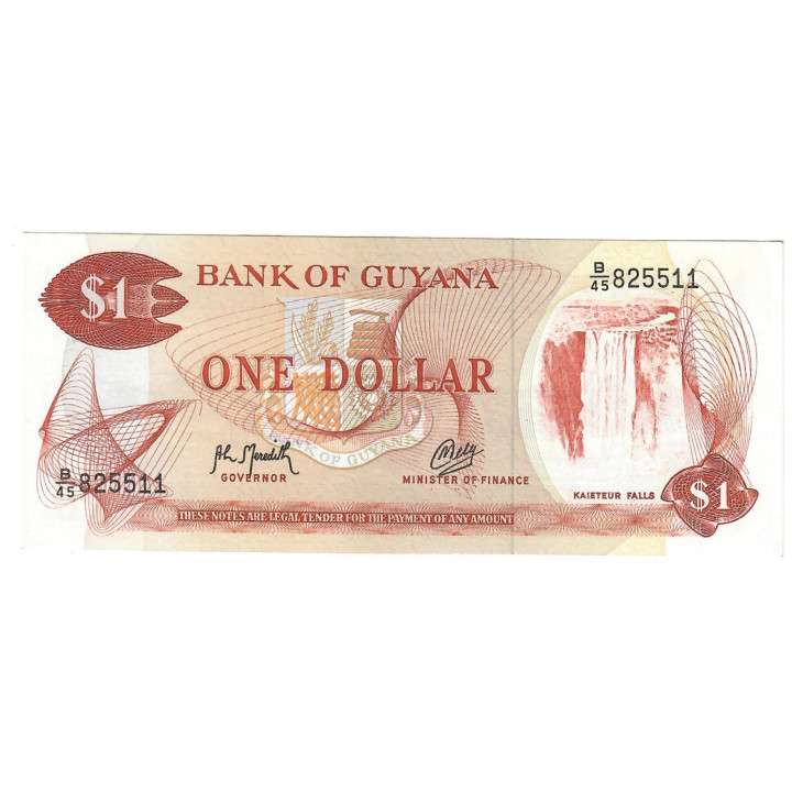 Guyana 1 Dollar ND (1992) P-21g.2 UNC