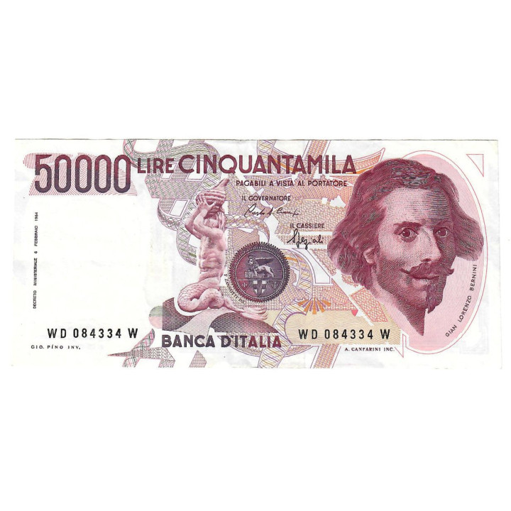 Italy 50000 Lire 1984 (1990) P-113b AUNC