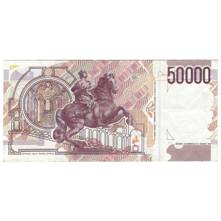 Italy 50000 Lire 1992 P-116b.1 XF