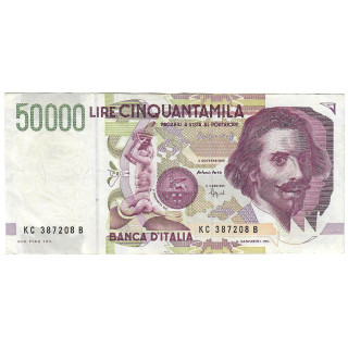 Italy 50000 Lire 1992 (1995) P-116b.2 XF