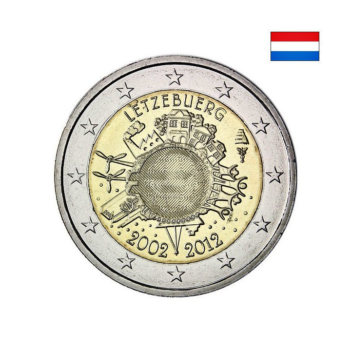 Luxembourg 2 Euro 2012 "TYE" UNC