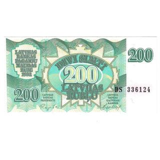 Latvia 200 Rublu 1992 P-41a UNC