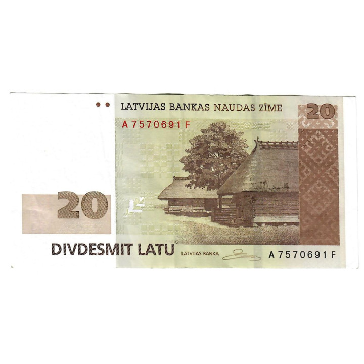 Latvia 20 Latu 2007 P-55a VF