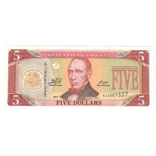 Liberia 5 Dollars 2011 P-26f UNC