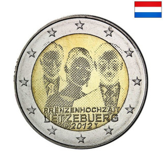 Luxembourg 2 Euro 2012 "Royal Wedding" UNC
