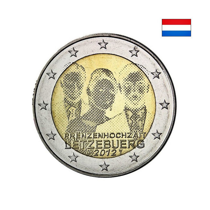 Luxembourg 2 Euro 2012 "Royal Wedding" UNC