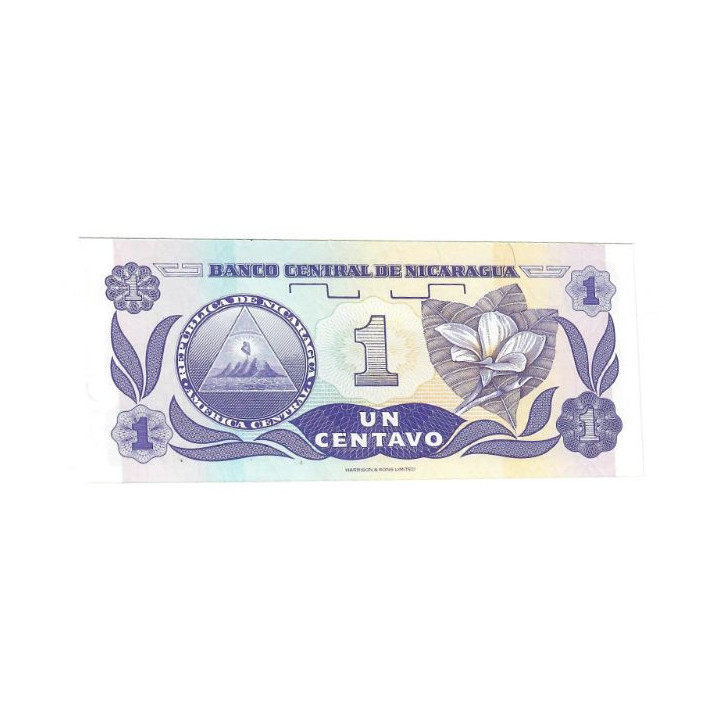 Nicaragua 1 Centavo ND (1991) P-167 UNC