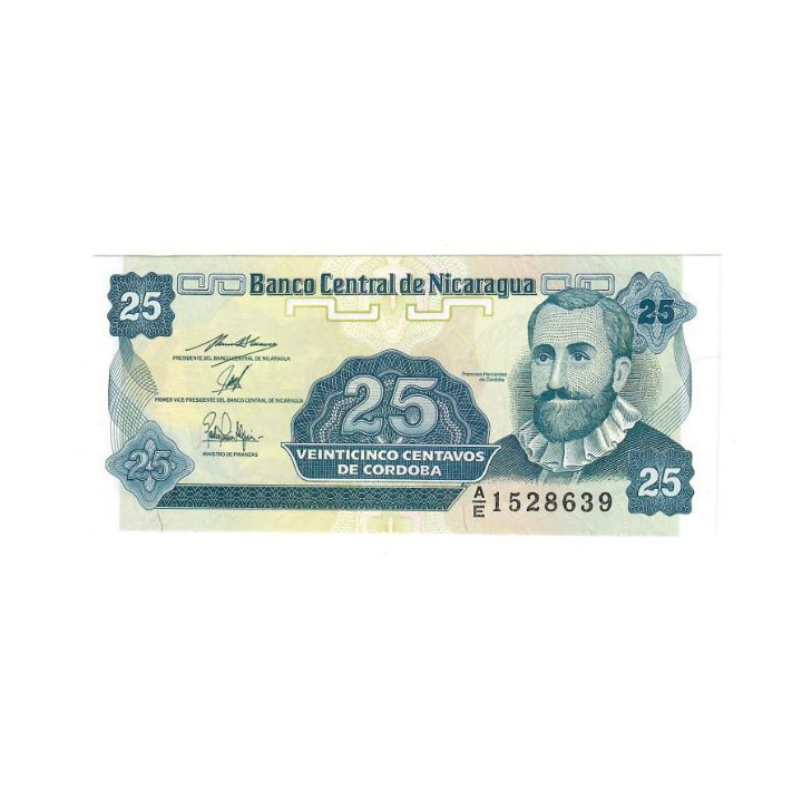 Nicaragua 25 Centavos ND (1991) P-170a.2 UNC