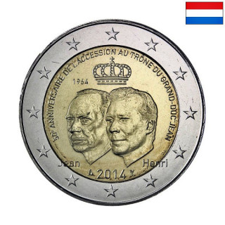 Luxembourg 2 Euro 2014 "Jean Accession" UNC