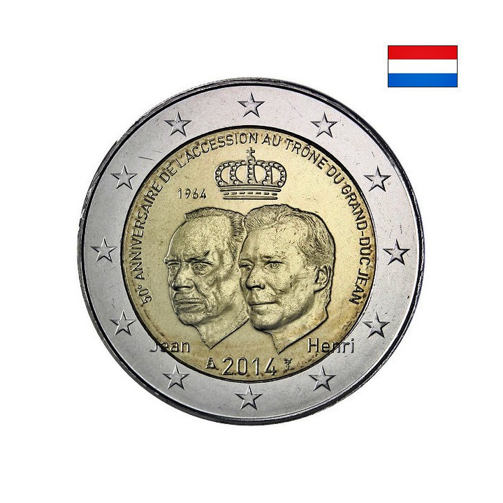 Luxembourg 2 Euro 2014 "Jean Accession" UNC