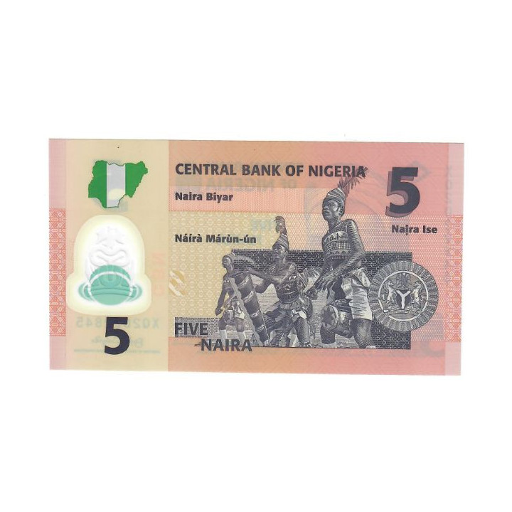 Nigeria 5 Naira 2009 P-38b.2 UNC