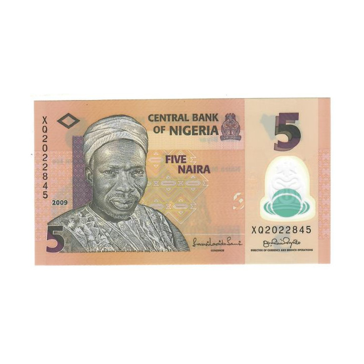 Nigeria 5 Naira 2009 P-38b.2 UNC