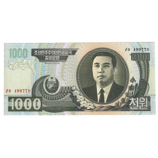 North Korea 1000 Won 2006 P-45b UNC